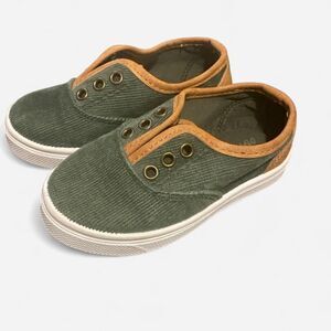 Vans Green and Tan Trainers